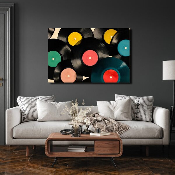Obraz hudobné retro vinylové platne