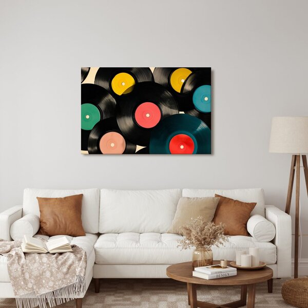 Obraz hudobné retro vinylové platne