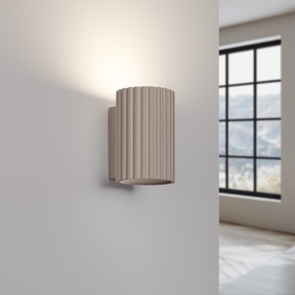 Brilagi - LED nástenné svietidlo CRESTO 1xGU10/10W/230V 10 cm taupe