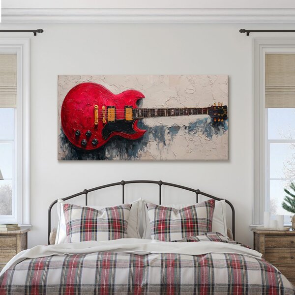 Obraz legendárna červená gitara SG