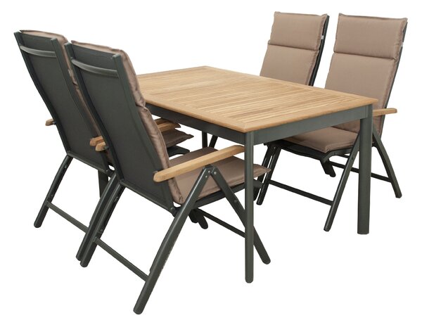 Doppler CONCEPT TEAK FSC® polohovacie záhradné kreslo Doppler