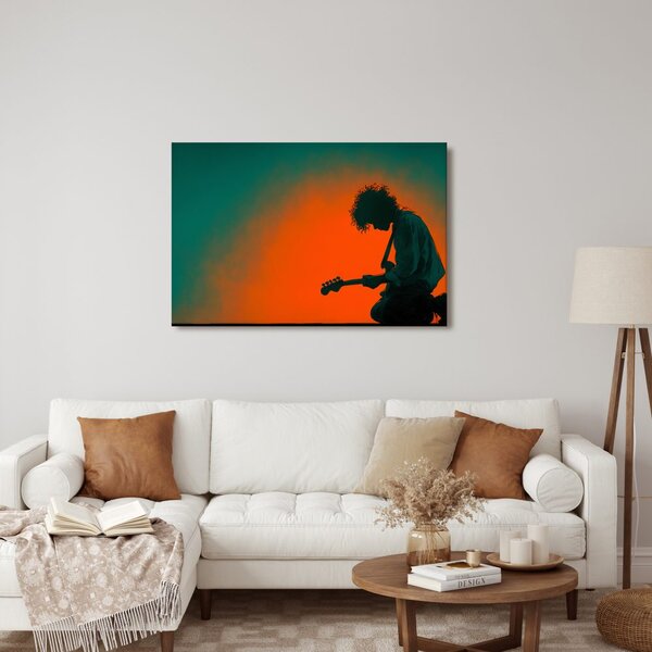 Obraz hudobník s elektrickou gitarou