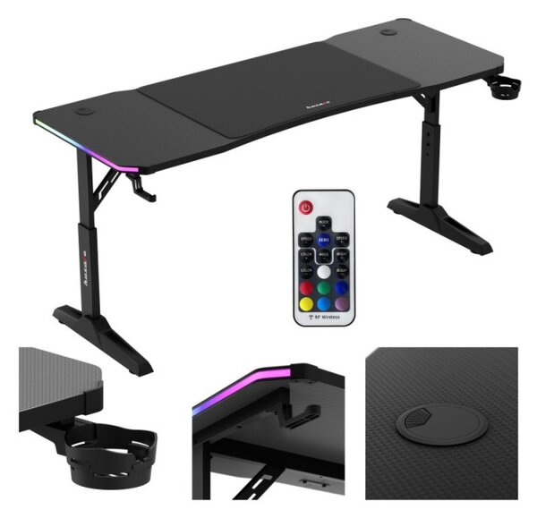 Herný stôl Hero 4.6 RGB Black