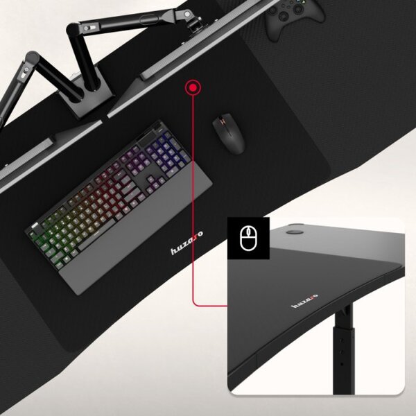 Herný stôl Hero 4.6 RGB Black