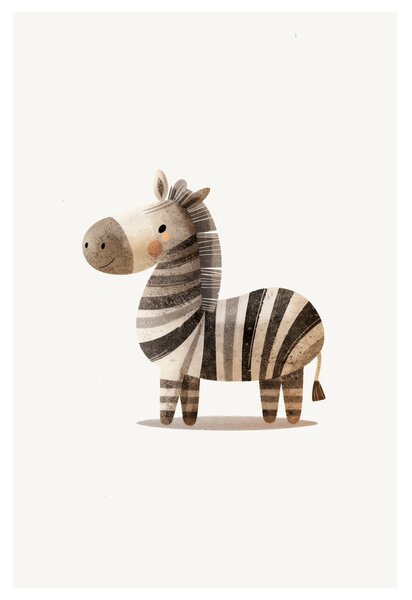 Obraz roztomilá pruhovaná zebra