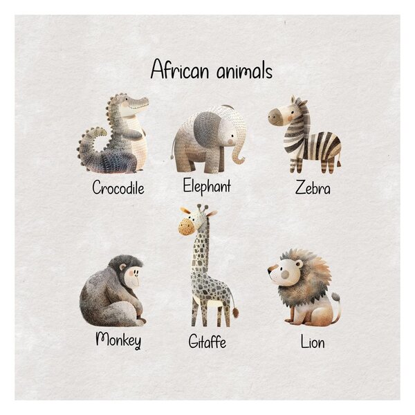 Obraz africké zvieratá