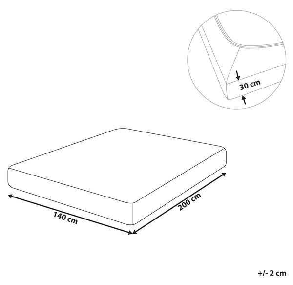 Napínacie prestieradlo bordové bavlnené 140 x 200 cm elastické okraje klasická posteľná plachta textílie do spálne