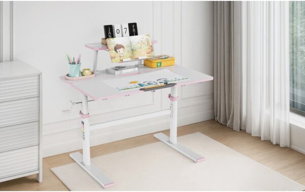 Detský rastúci písací stôl Mark Adler Study 3.7 Pink