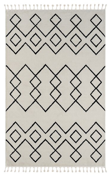 My Flair , Kusový koberec Moroccan Dream weiß, 190x240, čiernobiela, obývacia izba
