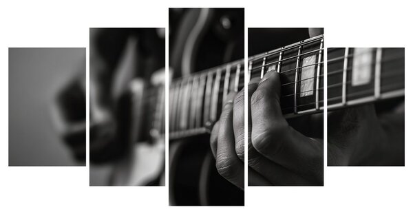 5-dielny obraz gitarová melódia
