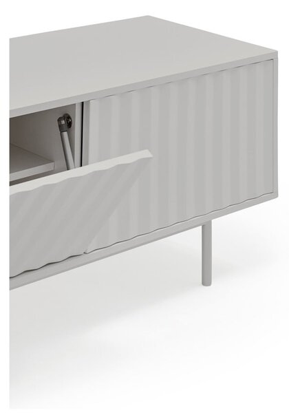 Sivý TV stolík 180x52 cm Sierra – Teulat