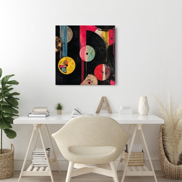 Obraz fantázia vinylových platní