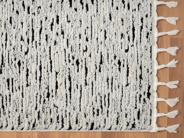 My Flair , Kusový koberec Moroccan Spirit schwarz, 100x200, čiernobiela, obývacia izba