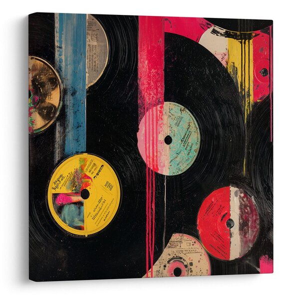 Obraz fantázia vinylových platní