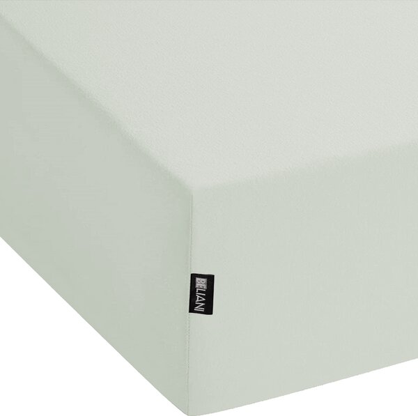 Napínacie prestieradlo svetlozelené bavlnené 90 x 200 cm elastické okraje klasická posteľná plachta textílie do spálne