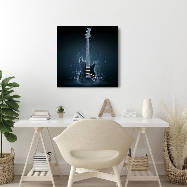 Obraz gitara z vodných tónov