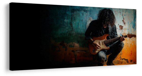 Obraz hudobník s elektrickou gitarou