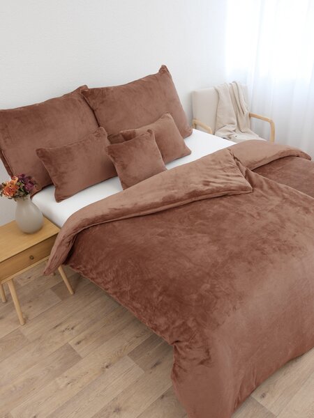 Obliečky mikroplyš Exclusive – Laura mocha mousse
