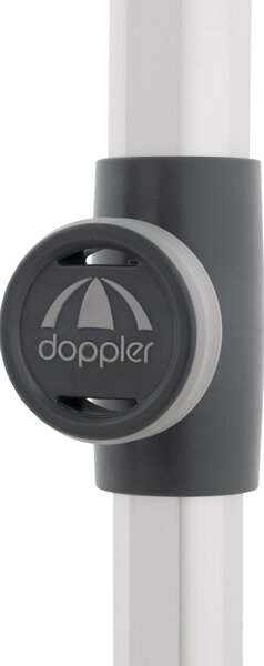 Doppler EXPERT záhradný slnečník 220 x 140 cm svetlosivá Doppler