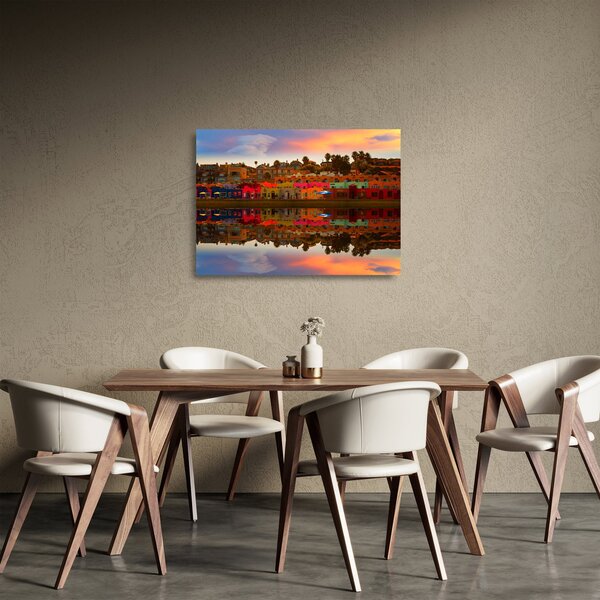 Sklenený obraz - Miesto pre letné kúpanie (70x50 cm)