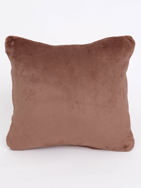 Obliečka na vankúš mikroplyš 40 × 40 cm – Laura mocha mousse