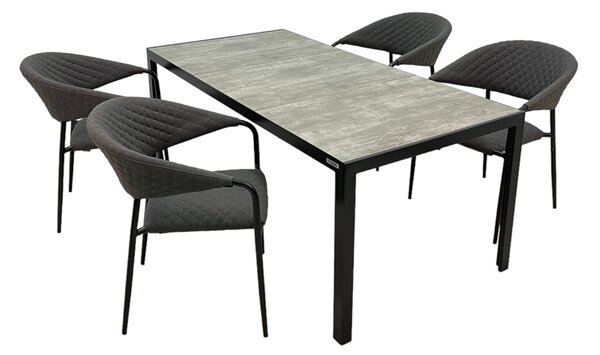 Doppler BERGAMO MELIA LIKA-TEX® záhradná sedacia súprava 4+1 antracit Doppler