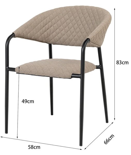 Doppler MELIA LIKA-TEX® záhradné kreslo mocca Doppler