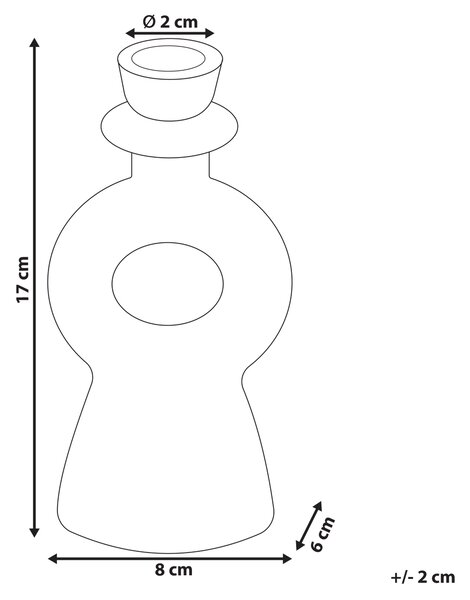 Svietnik biely keramický 17 cm zaoblený dizajn minimalistický boho štýl dekorácie doplnky