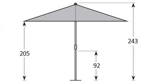 Doppler Gastro Magic Junior Alu Wood záhradný slnečník 200 x 200 cm béžový Doppler