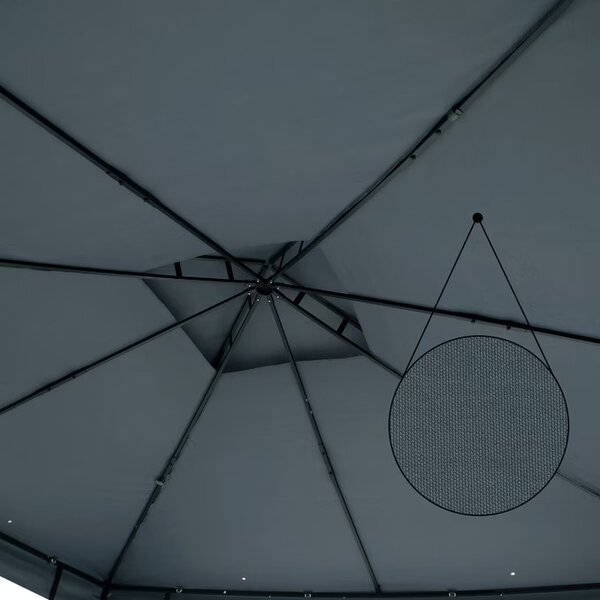 Záhradný altánok Lorca 3x3 m - antracit