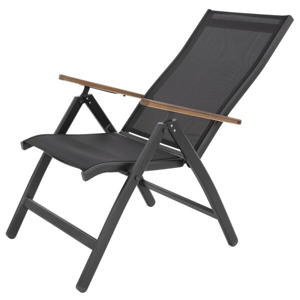 Doppler EXPERT antracit Wood Plus - záhradná hliníková sedacia súprava 4+2+1