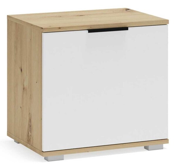 Botník Walker 50 cm, dub artisan / biela