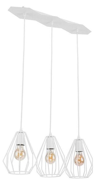 Luster na lanku BRYLANT 3xE27/60W/230V biely