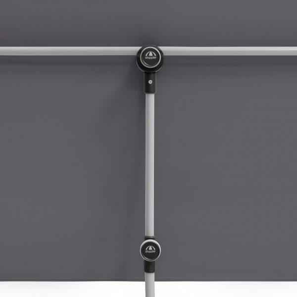 Doppler ACTIVE Balkónová clona záhradný slnečník 180 x 130 cm antracit Doppler