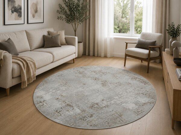 Protišmykový koberec VENEZIA PRINT 240574W-1 kruh