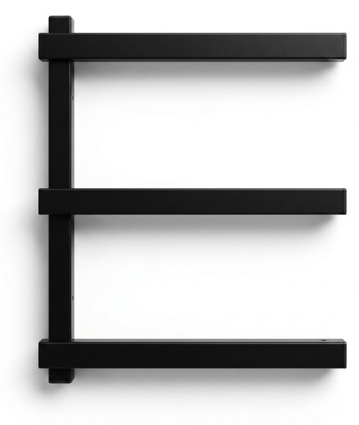 Nástenný regál na drevo a dlhý materiál, 3 úrovne, 350 × 410 mm (2 ks)