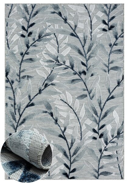 My Flair , Kusový koberec Hazel II grau – na von aj na doma, 100x160, šedá, chodba / predsieň