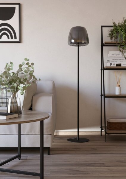 Eglo 901196 - LED RGBW Stlmiteľná stojacia lampa ALFERO-Z LED/15,5W/230V dymová