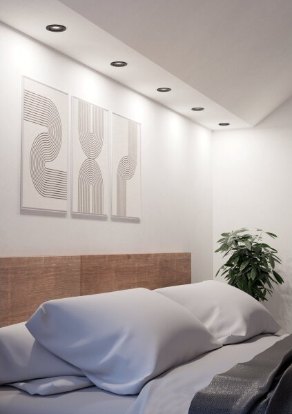Eglo 902264 - Zapustené LED bodové svietidlo BARRANCO LED/4,8W/230V čierna