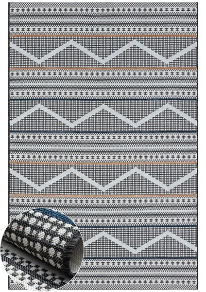 My Flair , Kusový koberec Midnight schwarz – na von aj na doma, 160x230, viacfarebná, chodba / predsieň