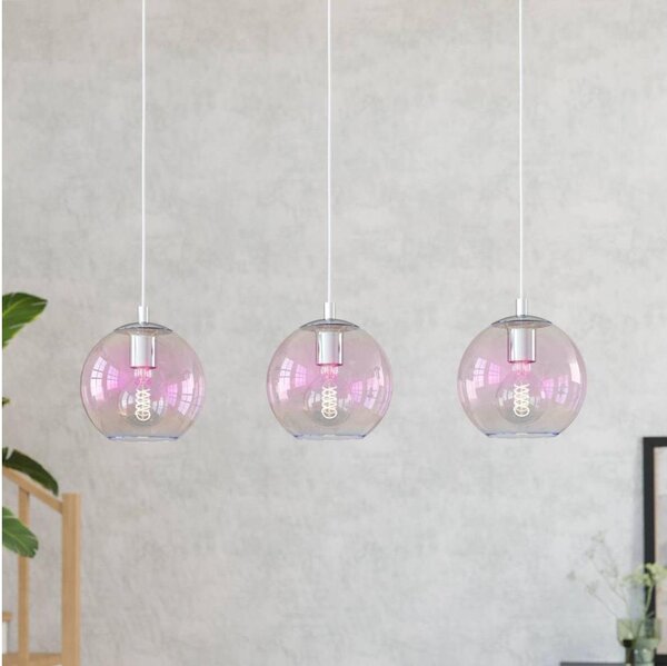 Eglo 901919 - Závesný luster ARISCANI na lankách 3xE27/60W/230V, lesklý chróm