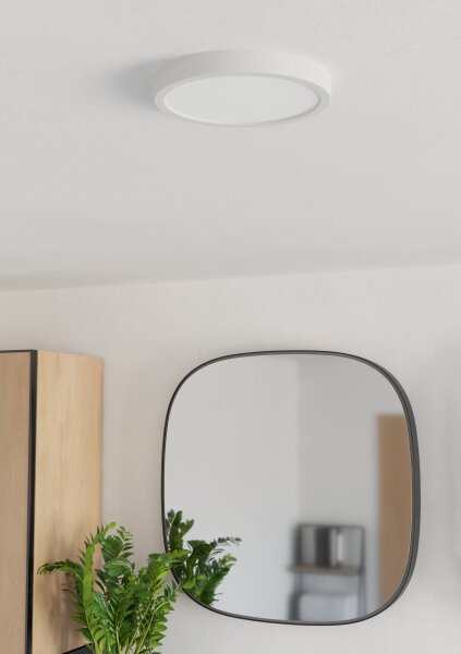 Eglo 901333 - LED kúpeľňové stropné svietidlo FUEVA LED/11,5W/230V priemer 21,1 cm IP44 biela