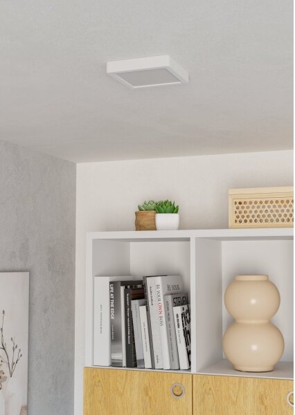 Eglo 901311 - LED stropné svietidlo FUEVA LED/7W/230V 2700/4000/6500K 15x15 cm biela