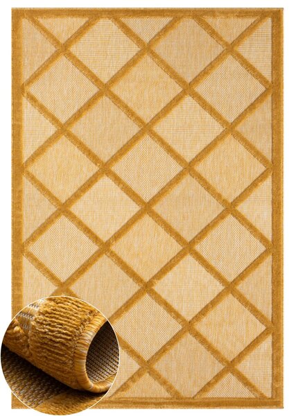 My Flair , Kusový koberec Mara III gelb – na von aj na doma, 160x230, žltá, chodba / predsieň