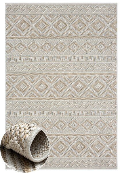 My Flair, Kusový koberec Patio beige – na von aj na doma, 200x300, béžová, chodba / predsieň