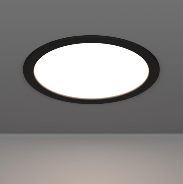 Eglo 901389 - LED zapustené stropné svietidlo FUEVA LED/18,5W/230V pr. 21,6 cm čierna
