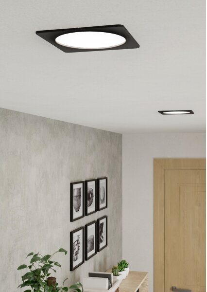 Eglo 901392 - LED podhľadové svietidlo FUEVA LED/10,5W/230V 16,6x16,6 cm čierne