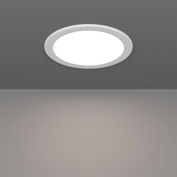 Eglo 901432-LED RGBW stropné svietidlo FUEVA-Z, dymové sklo s podsvietením, LED/9,5W/230V, priemer 16,8 cm, IP44, biela