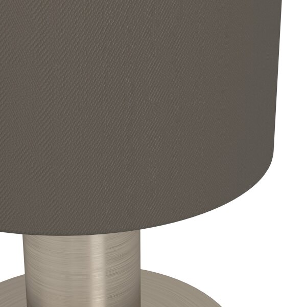 Eglo 31842 - Stolná lampa MONTETTO 1xE14/40W/230V hnedá/matný chróm