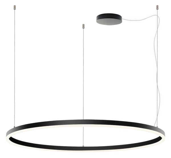 LED2 3273473DT CIRCLE 100 PZ závesné svietidlo čierne stmievateľné